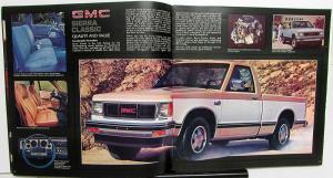 1984 GMC S15 Pickup Truck Sierra Club Coupe 4WD Jimmy Cab Chassis Sales Brochure