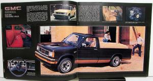 1984 GMC S15 Pickup Truck Sierra Club Coupe 4WD Jimmy Cab Chassis Sales Brochure