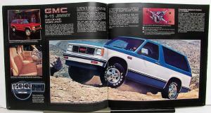 1984 GMC S15 Pickup Truck Sierra Club Coupe 4WD Jimmy Cab Chassis Sales Brochure