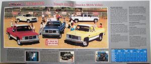 1985 GMC Pickups Trucks Full Size Models Series C & K Sales Brochure Original