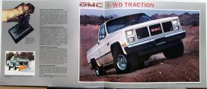 1985 GMC Pickups Trucks Full Size Models Series C & K Sales Brochure Original