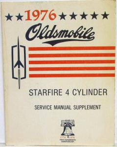 1976 Oldsmobile Starfire 4 Cylinder Service Manual Supplement