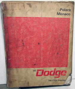 1966 Dodge Polara Monaco Dealer Service Shop Repair Manual Original