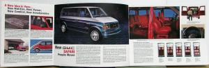1985 GMC Safari Van Cargo Van M10905 and M10906 Sales Brochure Original