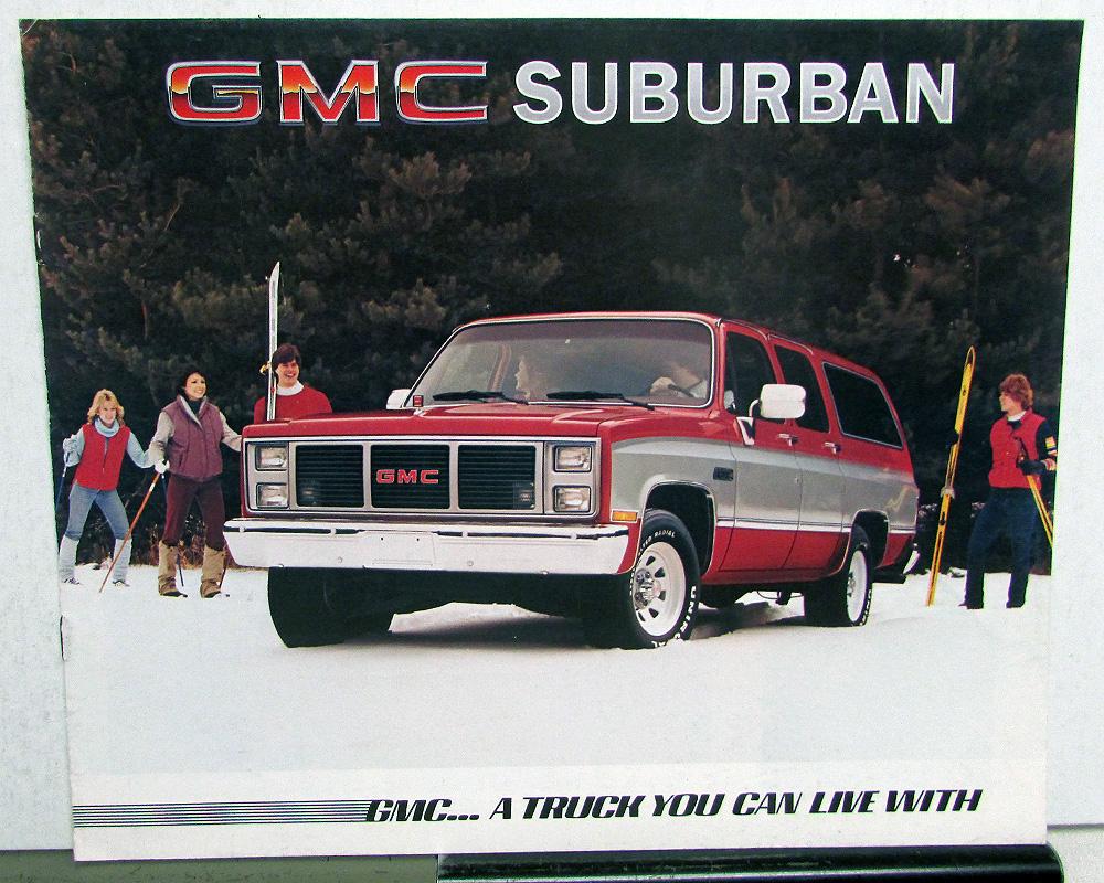 1985 GMC Suburban Truck Sierra High Classic 2- 4-WD Sales Brochure Original