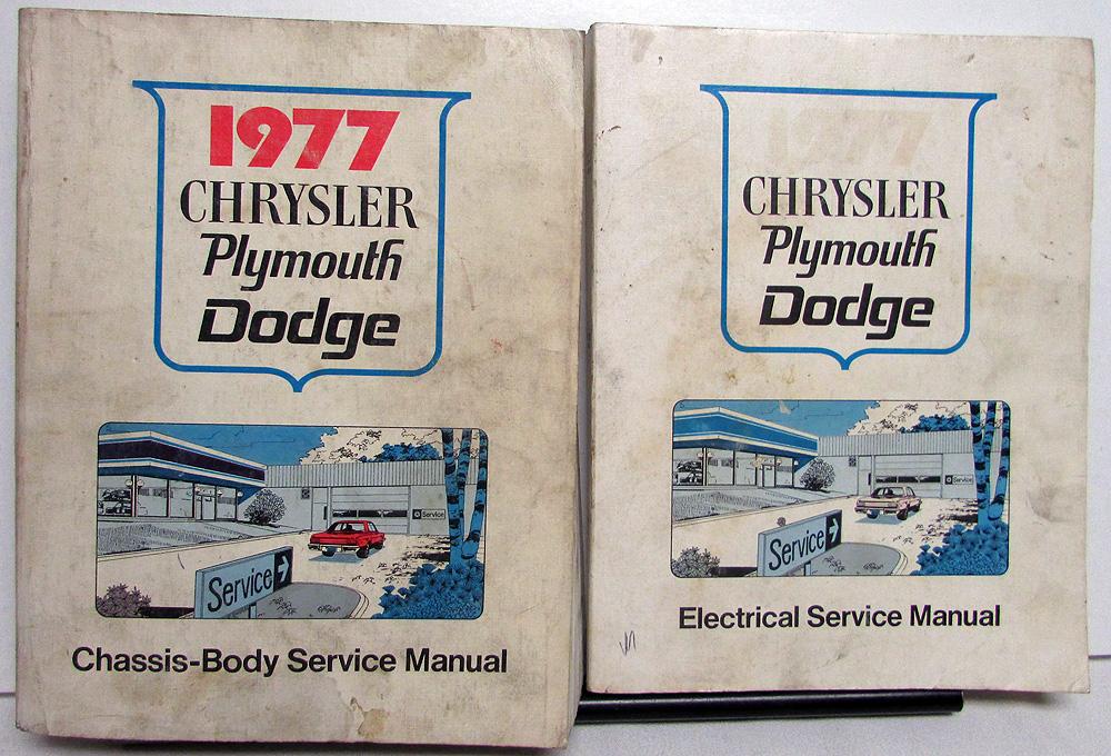 1977 Chrysler Dodge Plymouth Service Shop Manuals Volare Aspen Cordoba Charger