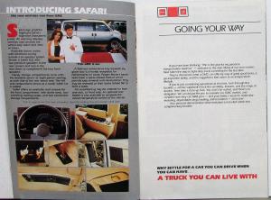 1985 GMC Safari Suburban S-15 Pickup Sierras S-15 Jimmy Truck Van Sales Brochure