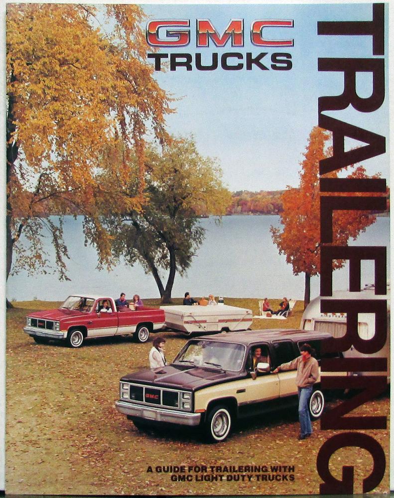 1985 GMC Trailering for Light Duty Trucks Sales Brochure Original