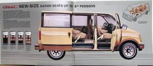 1985 GMC Safari Van People and Cargo Movers Sales Brochure Original