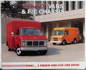 1985 GMC Magnavan Vandura Value Vans & F/C Chassis Trucks Sales Brochure Orig