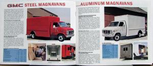 1985 GMC Magnavan Vandura Value Vans & F/C Chassis Trucks Sales Brochure Orig