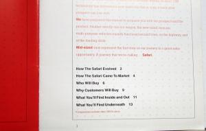 1985 GMC Safari Van Marketing Manual DEALER ONLY ITEM Original