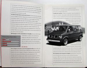 1985 GMC Safari Van Marketing Manual DEALER ONLY ITEM Original