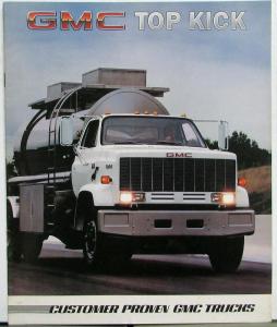 1985 GMC Top Kick 7000 Series Sales Brochure Oversized Original