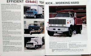 1985 GMC Top Kick 7000 Series Sales Brochure Oversized Original