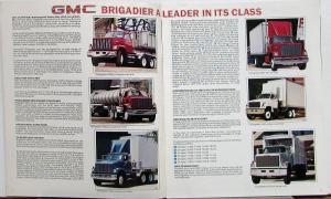 1985 GMC Brigadier Series 8000 9000 Heavy Duty Truck Sales Brochure Original