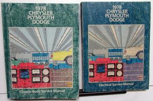 1978 Chrysler Dodge Plymouth Service Shop Manuals Aspen Volare Cordoba Charger