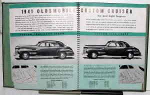 1941 Oldsmobile Dealer Album Special Series Dynamic Cruiser Custom Cruiser Rare