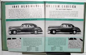 1941 Oldsmobile Dealer Album Special Series Dynamic Cruiser Custom Cruiser Rare