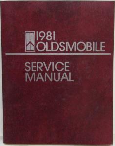 1981 Oldsmobile Service Shop Repair Manual -  Cutlass 88 98 Toronado