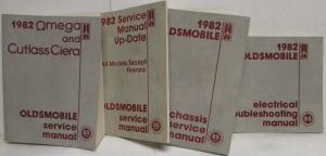 1982 Oldsmobile Service Shop Repair Manuals - 4 Volumes