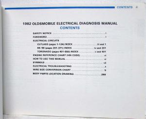 1982 Oldsmobile Service Shop Repair Manuals - 4 Volumes