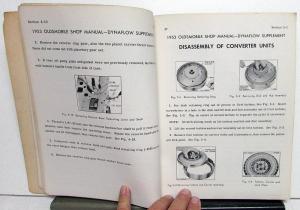 1953 Oldsmobile Service Shop Repair Manual Dynaflow Supplement