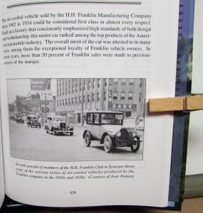 1902-1934 The Franklin Automobile Company History Signed