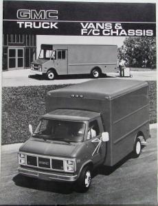 1986 GMC Value Magna Vans & F/C Chassis Trucks Sales Brochure Original