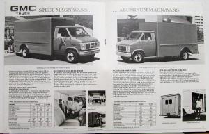 1986 GMC Value Magna Vans & F/C Chassis Trucks Sales Brochure Original