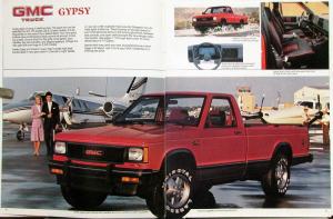 1986 GMC S15 Pickup Truck Gypsy Sierra Club Coupe 4WD Cab/Chassis Sales Brochure