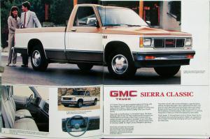 1986 GMC S15 Pickup Truck Gypsy Sierra Club Coupe 4WD Cab/Chassis Sales Brochure
