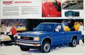 1986 GMC S15 Pickup Truck Gypsy Sierra Club Coupe 4WD Cab/Chassis Sales Brochure