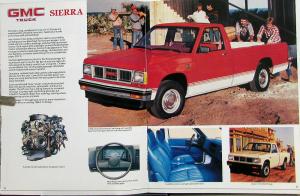 1986 GMC S15 Pickup Truck Gypsy Sierra Club Coupe 4WD Cab/Chassis Sales Brochure