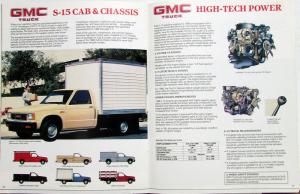 1986 GMC S15 Pickup Truck Gypsy Sierra Club Coupe 4WD Cab/Chassis Sales Brochure