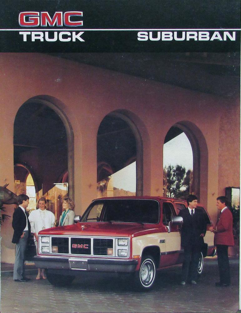 1986 GMC Suburban Truck 2- 4-WD Sales Brochure Original