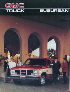 1986 GMC Suburban Truck 2- 4-WD Sales Brochure Original