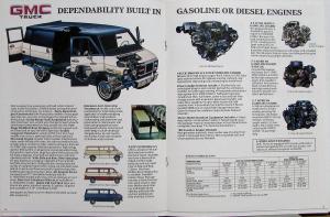 1986 GMC Rally STX Custom Van Truck Sales Brochure Original