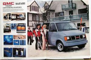 1986 GMC Safari Van Truck Sales Brochure Original