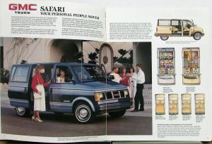 1986 GMC Safari Van Truck Sales Brochure Original