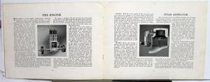 1923 1924 1925 Doble Steam Car Limo Phaeton Runabout Sedan Brochure