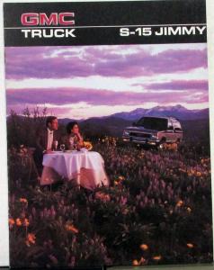 1986 GMC S-Jimmy Gypsy Sierra & Classic Truck Sales Brochure Original