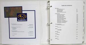 1998 Subaru Media Press Kit - Forester Outback Legacy Impreza