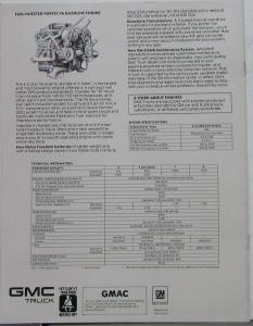 1987 GMC Truck Safari SL SLX SLE Van Sales Brochure Original