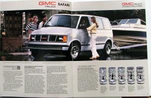 1987 GMC Truck Safari SL SLX SLE Van Sales Brochure Original