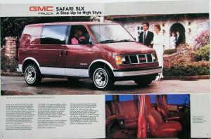 1987 GMC Truck Safari SL SLX SLE Van Sales Brochure Original