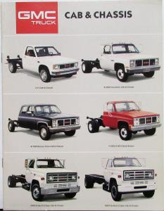 1987 GMC Truck Cab & Chassis Models Sales Brochure Original