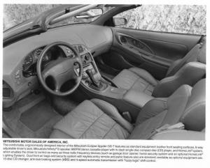 1996 Mitsubishi Eclipse Spyder GS-T Interior Press Photo 0069
