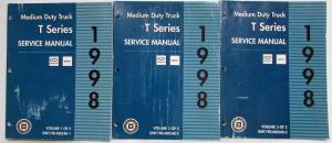 1998 GMC Chevrolet Medium Duty Truck T Series Service Shop Repair Manual - 3 Vol