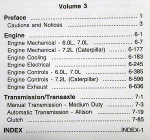 1998 GMC Chevrolet Medium Duty Truck T Series Service Shop Repair Manual - 3 Vol